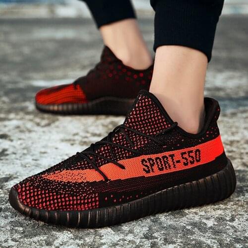 Lightweight sneakers Men Women Breathable Mesh anti-skid Running shoes New Couple outdoor jogging walking shoes Plus size 45 46