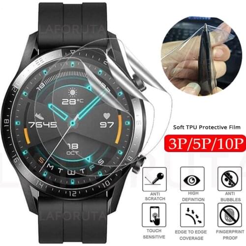 Soft TPU Protective Film For Huawei Watch GT2 Pro Honor Watch GT/ Magic 2 Screen Protector Cover Magic 2 Protection (No Glass)