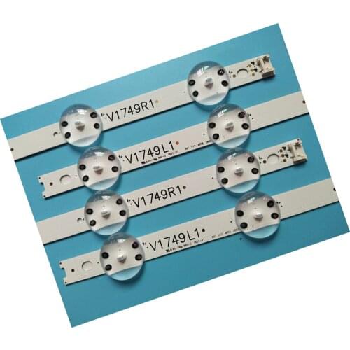 100% New 4pcs/Kit LED strips for LG 49 TV 49UJ655V 49LV340C UB AGF78687101 6916L 2862B 6916L 2863B 49" V17 ART3 2862 Rev0.2