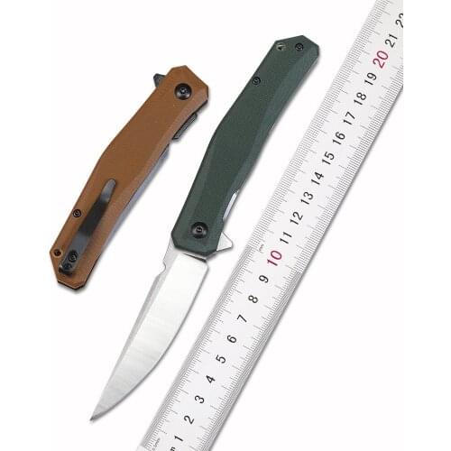 New 3 Colors Folding Knife J111 Ball Bearing D2 Blade G10 Handle Tactical Outdoor Camping Hunting Kitchen Fruit Knife EDC Tool
