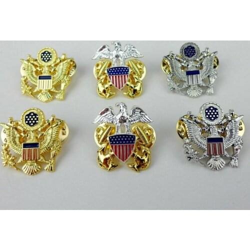 FULL SET US MILITARY GENERAL OFFICER RANK BADGE SHOULDER EAGLE BADGE PIN armyshop2008