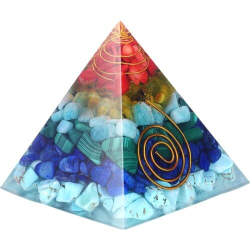 Natural Crystal Pyramid Reiki Yoga Meditation Gemstone Heal Stone