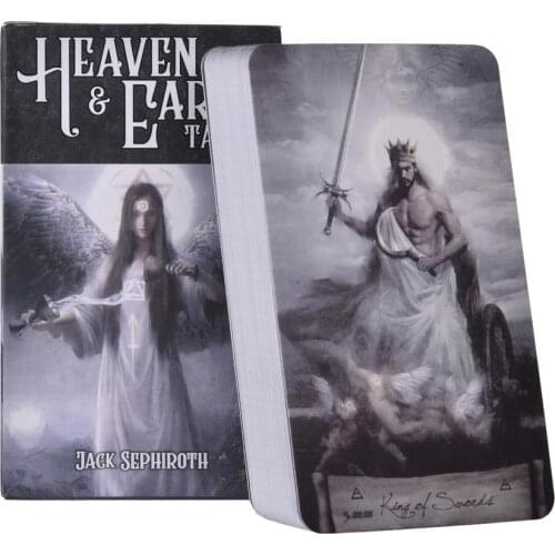 Heaven Earth Tarot Kit Cards 78 New Tarot Cards For Beginners With Guidebook Card Game Board Game Exquisite With PDF Guidebook