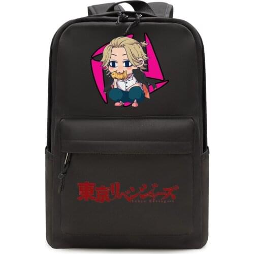 Tokyo Revengers Backpack Anime Cute Cartoon Character Print Cosplay School Shoulder Travel Laptop Bags For Teenage Boy Girls