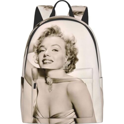 Marilyn Monroe Girl backpack boy computer backpack man backpack woman backpack