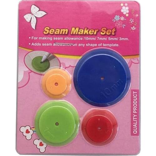 4Pcs DIY Patchwork Scan Wheel Tailor Scanning Line Ring Round Seam Parts Tailor Sewing Scribing Tracing Quilting Craft Tool