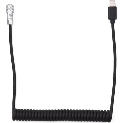 Andoer USB-C Power Cable Replacement for Blackmagic Pocket Cinema Camera BMPCC 4K/6K to USB Type-C Spring Cable