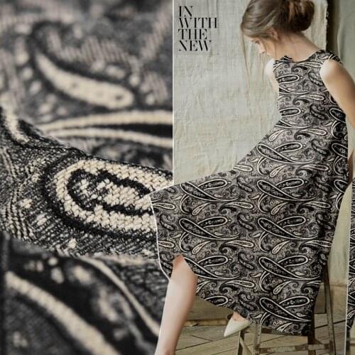 Free shipping! Heavy jacquard linen fabric crisp dress jacket diy linen fabrics wholesale high quality linen cloth