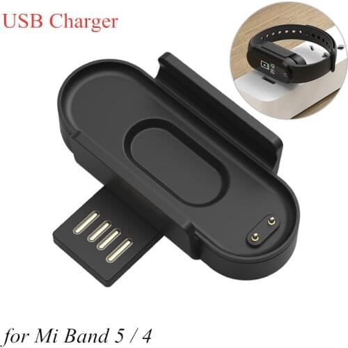 Charger For Xiaomi Mi Band 5 Magnetic Charger Miband 4 Bracelet USB Charging Adapter Free Disassembly Charger For Mi Band 5 4