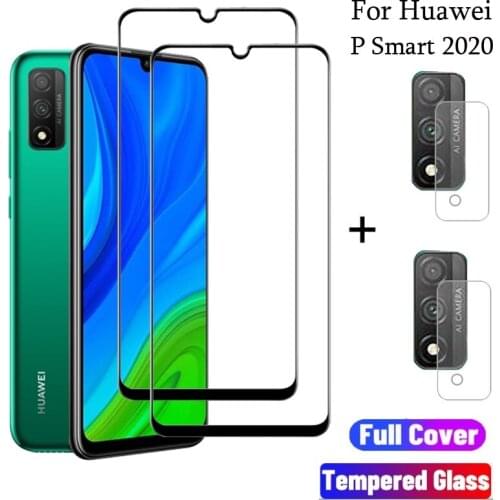 2PCS Lens Tempered Glass for Huawei P40 Lite E P40 P Smart Pro Glass Full Screen Protector for Honor 30i Camera Protective Film