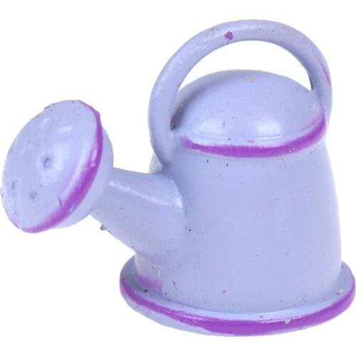 1/12 Metal Dollhouse Miniature Watering Can Handicrafts Model Dollhouse Decoration Metal Dollhouse Accessories Classic Baby Toys