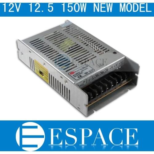 10piece/lot New model 12V 12.5A 150W Switching Power Supply Driver for LED Strip AC 100-240V Input to DC 12V free fedex