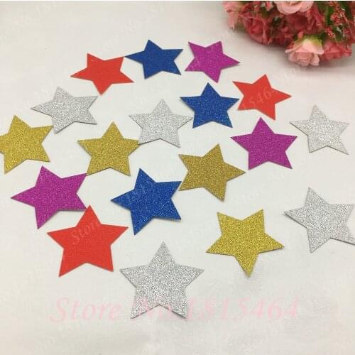 200pcs Glitter Paper Star wedding party confetti table confetti table scatters bridal baby shower decoration