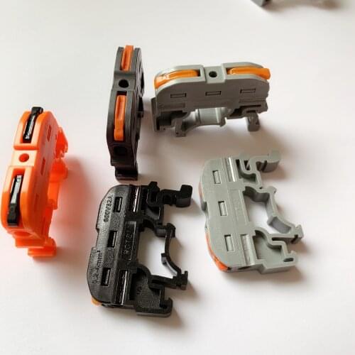 5pcsDin Rail Wire Connector Terminal Block PCT-211 Quick Wiring Compact Splicing Conductor Fast Cable Connector Conductor