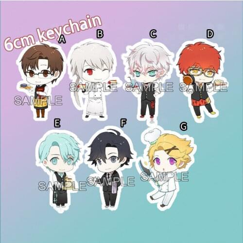 Acrylic Keychain Strap Mystic Messenger Saeran 707 Jumin Yoosung Zen Ray 6cm
