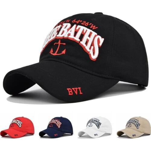 [DIFF COOL]New rebound popular hip-hop baseball cap embroidery letters anchor sun father hat men and women 100% cotton cap