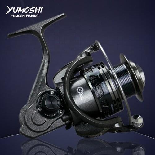 YUMOSHI Full Metal Fishing Spinning Reel Pesca Carretilha Reels Carretes De Pescar Molinete Moulinet Casting Peche LM 2000-5000