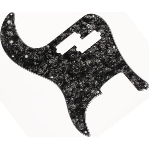 Black Pearl Precision/P Bass Pickguard Scratch Plate Fits Fender PB 3-ply 9-hole