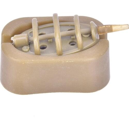 Fishing Feeder With Mould Carp Lead Sinker Method Bait Lure Feeding Trough 15g/20g/25g/30g/35g