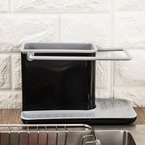 Kitchen Storage Shelf Draining for Sponge Chopsticks Fruit Knife Sink Holder Box Dish Organizer Stands Tidy Utensils Towel Rack