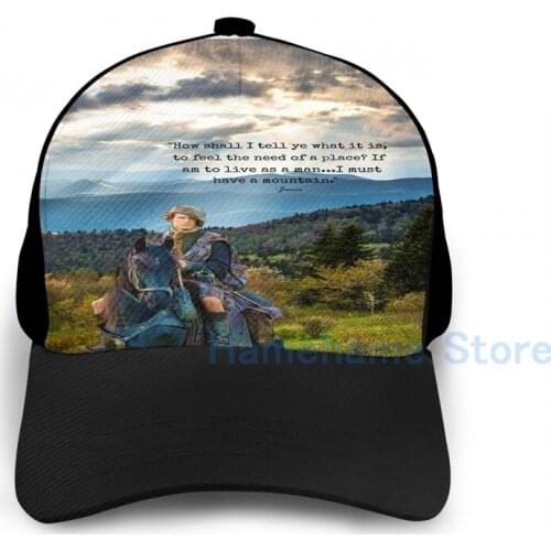 Fashion Outlander Jamie Fraser Quote from Diana Gabaldon Basketball Cap men women Graphic print black Unisex adult hat