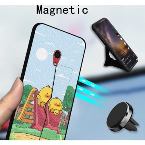 Cartoon Folding Bracket Case For Asus Zenfone Max Pro M2 ZB631KL ZB633KL Magnetic Holder Case For Asus 5Z ZE620KL ZS620KL