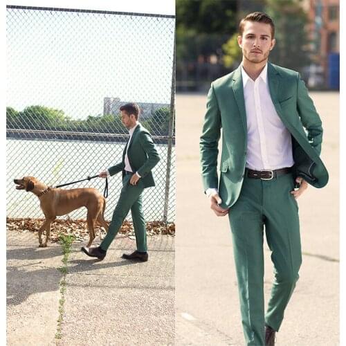 Latest Coat Pant Design Slim Fit Groom Mens Suit Tuxedo Party Formal Costume Homme Wedding 2 pieces (Jacket + Pants)