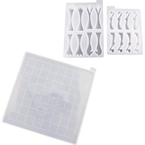 New Big International Chess Shape Resin Mold Silicone Checkerboard Creative Moldes Chess Board Chess Piece Resin Mold