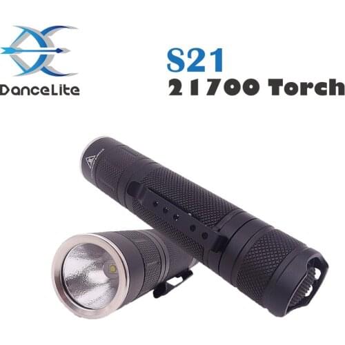 NEW S21 21700 LED Flashlight SST-20 1100Lm Stepless Dimming Portable Lamp Torch