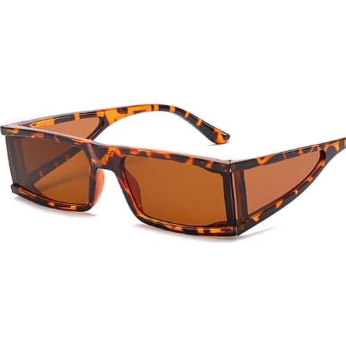 Rectangle Sunglasses Women Retro Punk Sun Glasses Female Luxury Designer Small Frame Okulary One-piece Vintage Gafas De Mujer