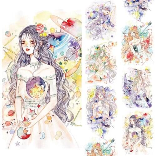 Characters Star Love Decoration Washi Tape Gilding