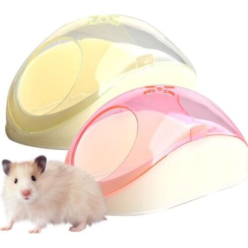 Hamster Rat Plastic Bathroom Cage Box Hamster Toilet Bathroom Sauna Bathtub Prevent The Bath Sawdust Fly Out Small Animals Toile