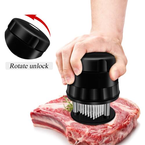 Professional Needle Meat Tenderizers 56 Stainless Steel Blades Meat Pounders Hammer Kitchen Tools for Beef Steak Chicken Pork