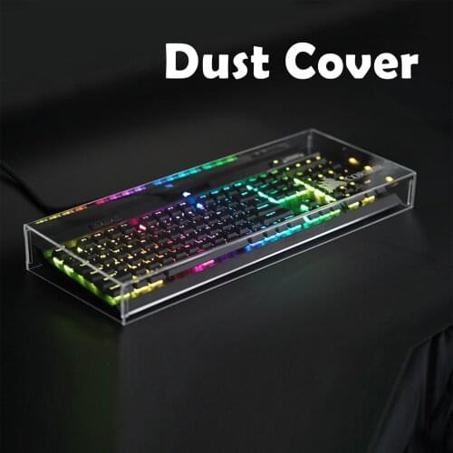 Keyboard Dust Cover Desktop Computer Transparent Acrylic Mouse Cover 60%/80%/100
