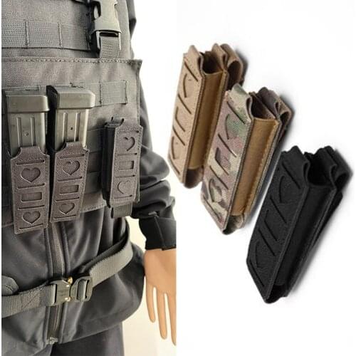 Tactical Molle Single Magazine Pouch Pistol 1050D 9Mm Waist Belt Multi-Function for Glock Apc Hunting Accessory