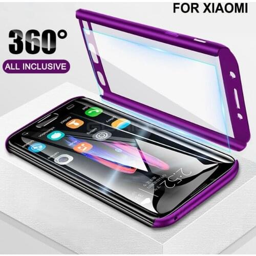 360 Full Cover Protective Case For Xiaomi Mi 11 10 Lite 10T Pro Poco X3 NFC M3 CC9E Redmi Note 10 9 9S 8T 8 7 Pro 9A 9C 8A Cover