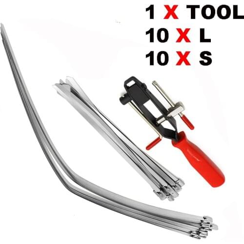 20 Clamps Boot Clamps & CV Joint Clamp Banding Tool For Auto ATV CV Joint Banding Boot Axle Clamp Tool With 20 BAND