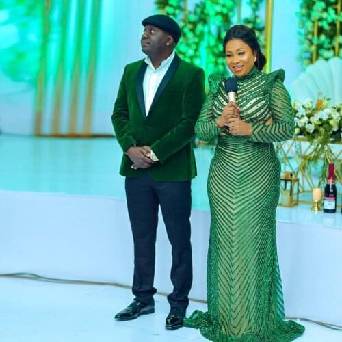 Green Velvet Mens Jacket Black Pants One Button Shawl Lapel Wedding Tuxedos Plus Size Groomsmen Wears