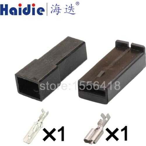 2sets 1pin auto wiring harness plug cable electric plug connector 180905