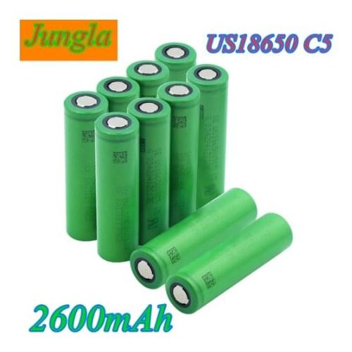 10Pieces 3.7 V Volt Rechargeable US18650 VTC5 2600mAh VTC5 18650 Battery Replacement 3.7V 2600mAh 18650 Batteries