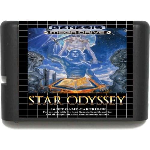 Star Odyssey 16 bit MD Game Card For Sega Mega Drive For Genesis