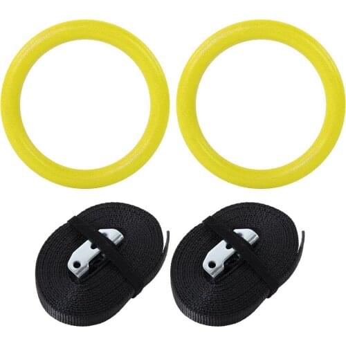 2pcs/pairs Gymnastic Rings Portable Fitness Training Exercise Tool Shoulder Strength Training Home Fitness Equipment