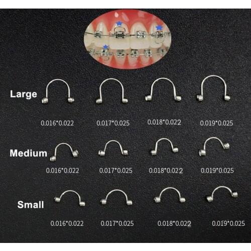 Goodman Dental Orthodontic Torquing Torque Rectangular Spring Single Anterior Door Shape 20 Pieces