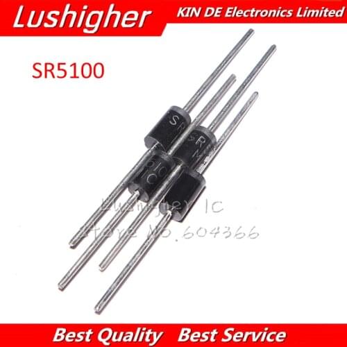 20pcs SR5100 SB5100 DO-27 Schottky Diode 5A 100V