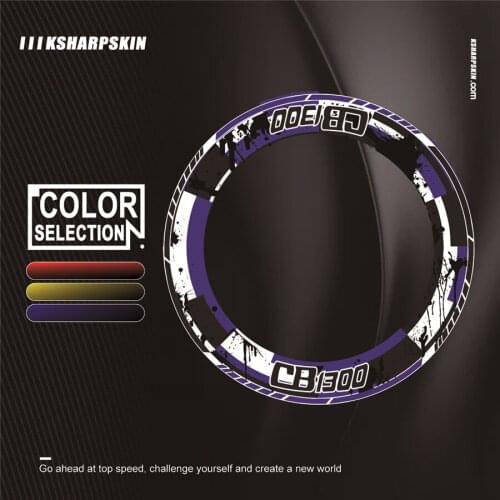4 X Thick Edge Outer wheel Sticker Stripe Wheel Decals Fit all HONDA CB1300