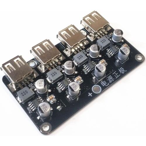 4-Channel USB 12V24V Fast Charging Output Module For QC3.0 Step-Down Power Module Converter Telephone Module Board