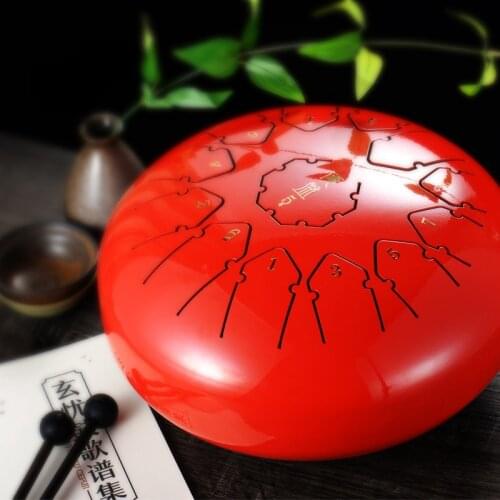 Steel Tongue drum 12-inch 13 tones Ethereal drum handpan Tank drum Beginner musical Percussion instrument Yoga Meditation