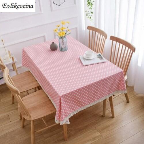 Free Shipping Heart Pink Tablecloth Home Table Cover Mantel De Mesa Multifunction Printed Nappe Centrini Moderni Panos De Mesa
