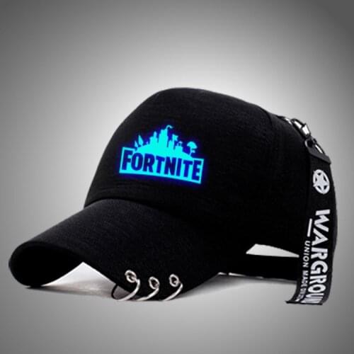 Fortnite Baseball Cap Unisex Night Luminous Hat Hip Hop Fortress Night Snapback Outdoor Lighting Alpine Battle Royale Hat Cap