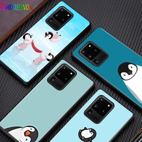 Lovely Penguin for Samsung Note 20 S20 FE Lite Ultra Plus A91 A81 A71 A51 A41 A31 A21 A11 A12 A42 A01 Phone Case